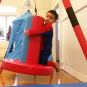 Red and Blue Flexion Disk Swing