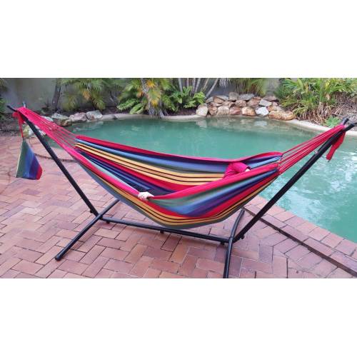 Free Standing Hammock with Model