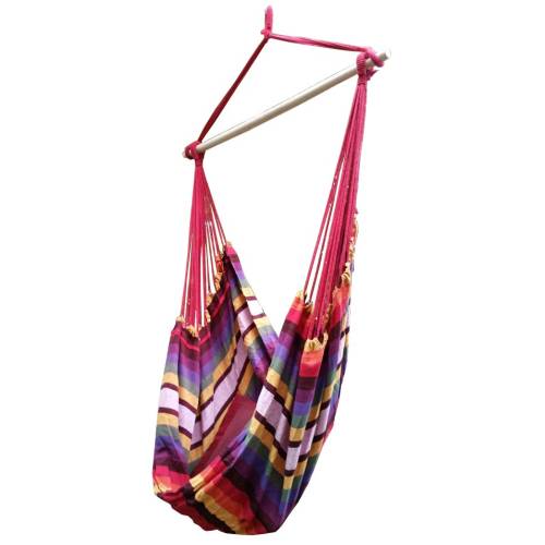 Red and Purple Canvas Hammock Chair