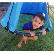 100cm Teal Web Nest Tire Swing