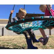100cm Teal Web Nest Tire Swing