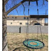 100cm Teal Web Nest Tire Swing