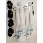 XL Spiral Pegs with Straps (33cm): Set of 4