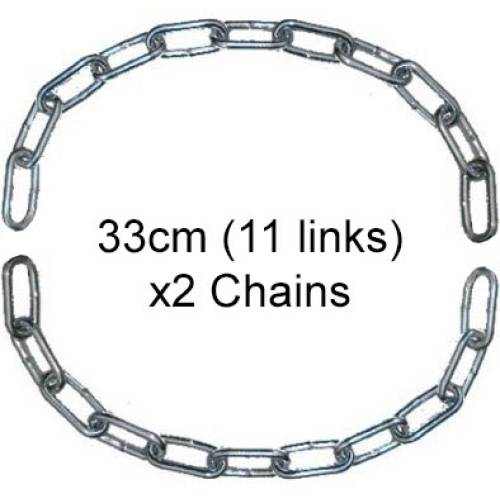 Zinc Plated Iron Chains - 11 Links