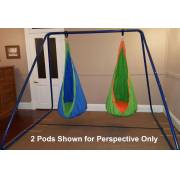 150cm Orange Mat Nest Swing with Swing Set Stand