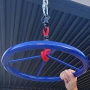Blue Swivel Swing