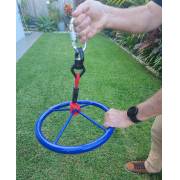 Blue Swivel Swing