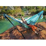 Medium Blue and Yellow Multi Coloured Canvas Hammock