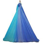 Large Tritone Silky Nylon Wrap Swing (Teal Blue) (450x250cm)
