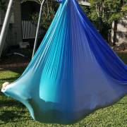 Large Tritone Silky Nylon Wrap Swing (Teal Blue) (450x250cm)