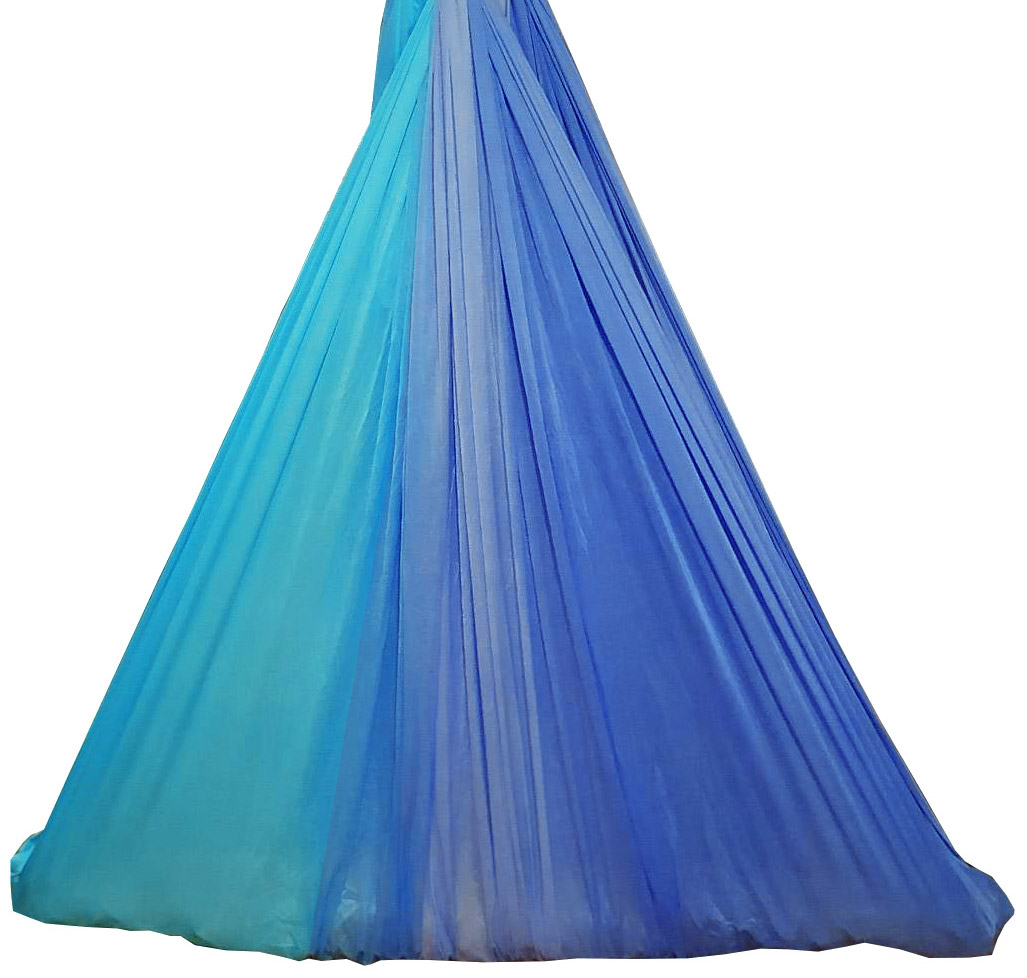 Large Tritone Silky Nylon Wrap Swing (Teal Blue) (450x250cm)