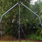 150cm Black Mat Nest Swing with Tripod Stand