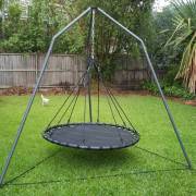 150cm Black Mat Nest Swing with Tripod Stand