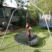 150cm Black Mat Nest Swing with Tripod Stand