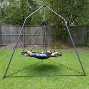 150cm Black Mat Nest Swing with Tripod Stand