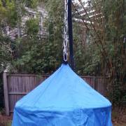 Blue Hangout Hanging Nest with Tripod Stand