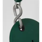 Galvanised steel hook joining the chain to the belt swing