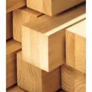 Stacked lengths of planed timber